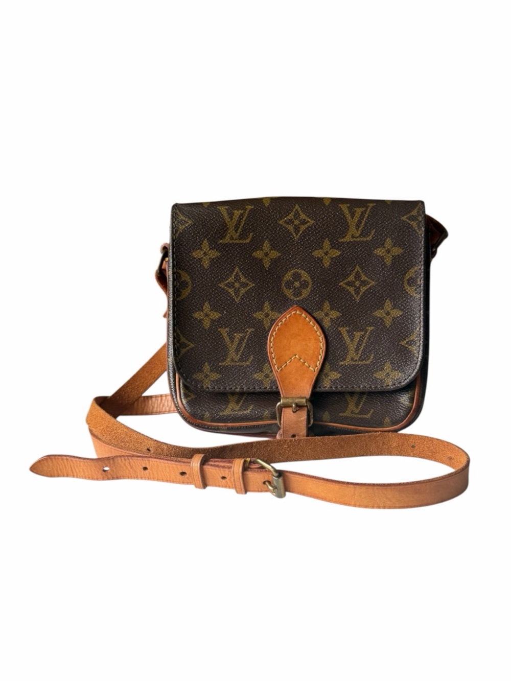 Louis Vuitton Mini Cartouchière Monogram Crossbody Bag - Vintage